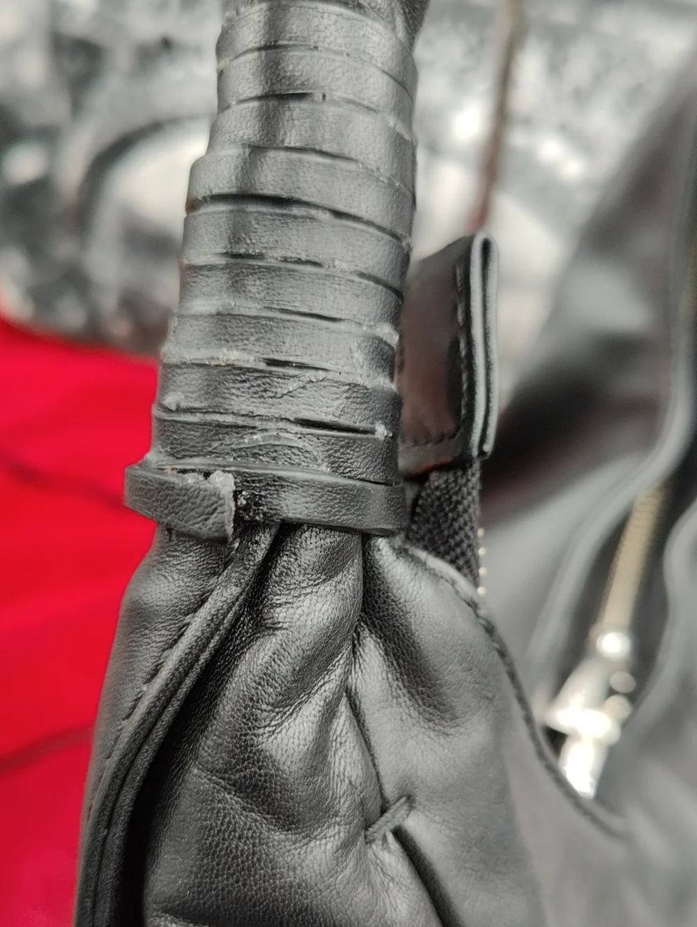 Cobo Black Leather Hobo
